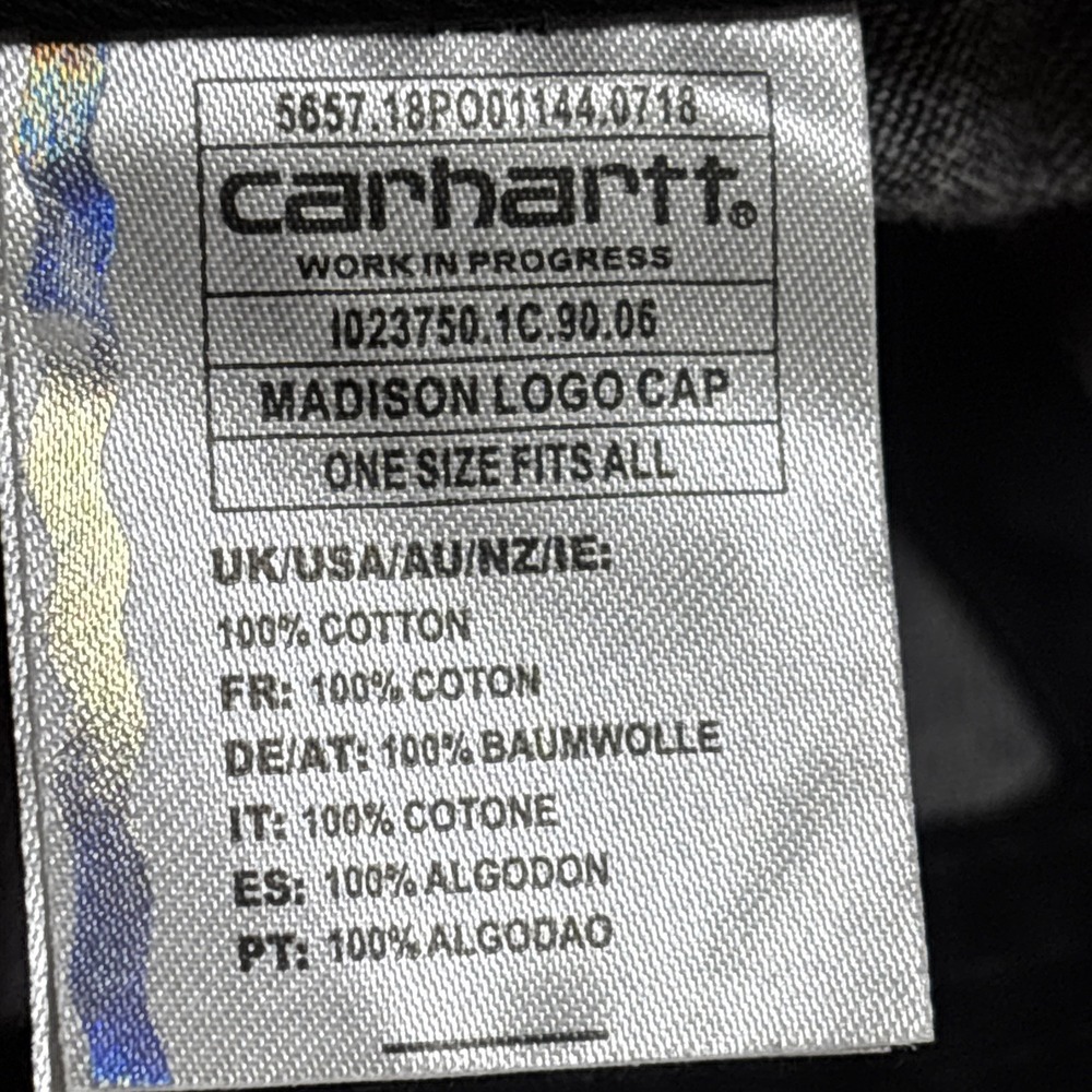 Carhartt Patch Hat Script Logo Strapback Baseball… - image 8